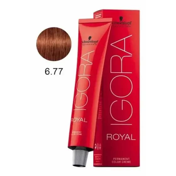 Coloração Igora Royal 6-77 Louro Escuro Cobre Extra 60g