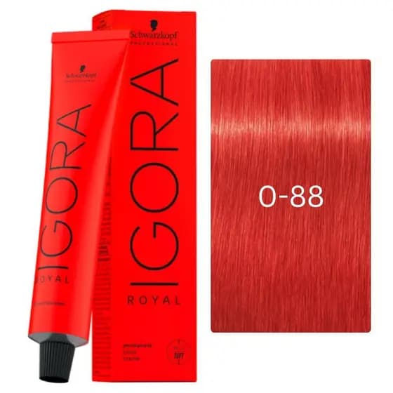 Coloração Igora Royal 0-88 Tom de Mistura Vermelho 60g