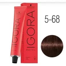 Coloração Igora Royal 5-68 Castanho Claro Chocolate Vermelho 60g