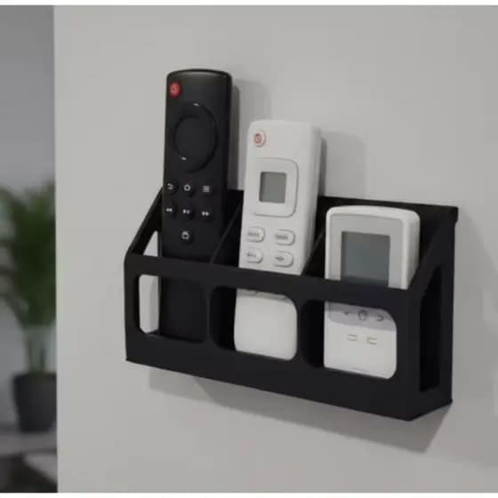 Suporte Organizador de Controle Remoto Minimalista Parede ou Mesa Premium
