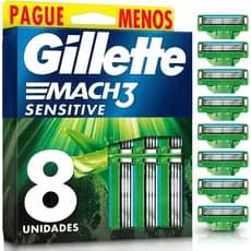 Carga Gillette Mach3 Sensitive 8 Unidades