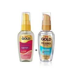 Kit Óleo Reparador Pontas Silicone Reconstrução - Pós Quimica Niely Gold 42ml