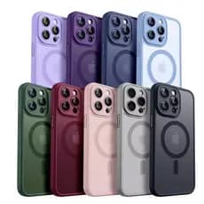 Capinha Case Fosca Premium COLOR + Proteção Câmera Magsafe Para iPhone 11 12 13 14 15 16 PRO PROMAX