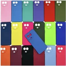 Capa Realme 11 5g Silicone Aveludada Protege Câmera Colorida Capinha Anti Impacto