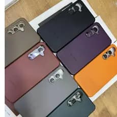 Case Capinha de Couro Luxo Samsung S24 FE /S25 Ultra +pelicula de camera