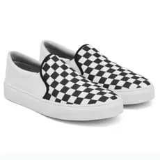 Tênis iate Casual Sapatenis Slip On Original Unissex Calce Fácil-Xadrez
