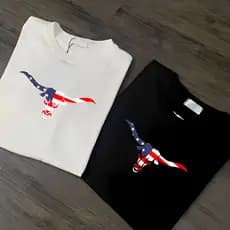 KIT 2 Camisetas Masculina Estampa Texas Country Boi Lançamento 100% Algodão Unissex Feminina Camisa Blusa Premium