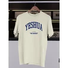 Camiseta Yeshua Escrito Jesus Evangélica Religiosa 100% Algodão Swag Estilosa Discreta