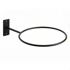 Suporte De Parede Bola de Pilates ou Suíça Preto – Organizador Resistente