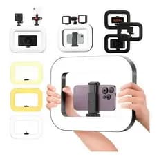 Cage Estabilizador Ring Light Led Para Celular Smartphone iPhone Android E Cameras 35w De Potencia