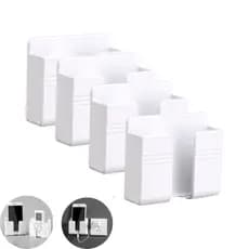 4 Suporte de celular de parede Multiuso Branco