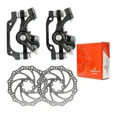 Kit Freio Disco Bike Mecânico Disco Pinças Rotor Absolute