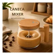 Caneca Mixer Misturador De Bebidas Portátil 500ml Elétrico