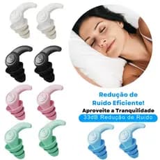Tampão Ouvido Par kit 1 2 4 Antiruído Plug Dormir Natação Estudos Tampão Ouvido Par 3 Camadas Antiruído Plug Dormir