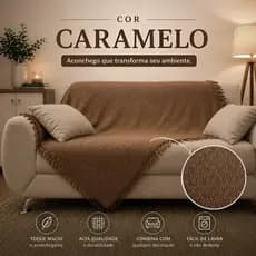Manta Para Sofá Macia Decorativa 4 Cores Premium  150x120