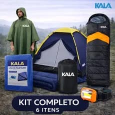 Kit Camping Acampamento 6 Itens Barraca Legendários Completo