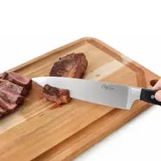 Faca Chef de Cozinha com Cabo ABS de Churrasco Dessosa Profissional Resistente de Aço Inox
