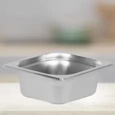 cuba 1/6x65mm Gastronomica Doce Sorvete Aço Inox Buffet Rechaud Mesa Pizzarola quente frio
