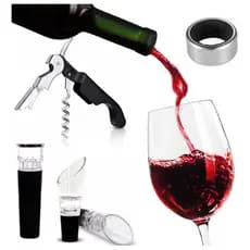 Abridor Vinho Luxo Abridor Saca Rolhas Tampa Dosador
