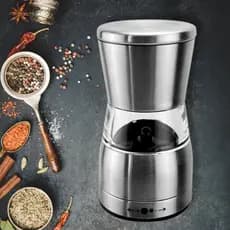 Moedor Manual Aço Inox E Acrílico Luxo Regulagem de Moagem Para Sal E Pimenta Tempero