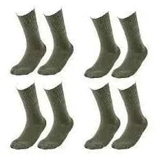 kit 50 meias verdes Cano Alto Militar