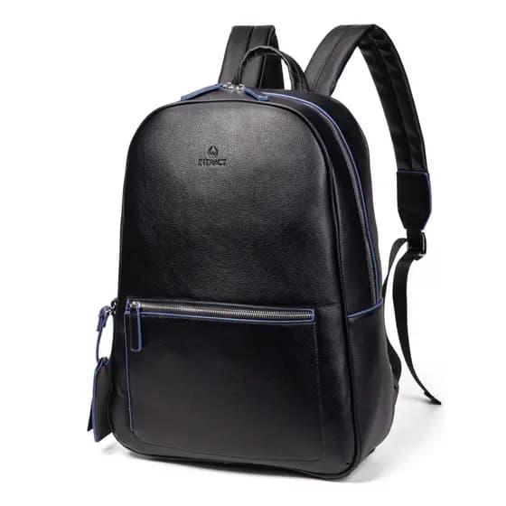 Mochila Couro Sintético Pu Executiva Intract com Porta Notebook 14 pol masculino/feminino
