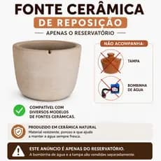 Pote para Bebedouro Fonte ( sem tampa ) Apenas o Recipiente (Reposição)