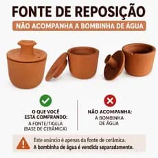Bebedouro Fonte de Cerâmica Para Cães e gatos (Reposição) ( Sem Bomba )