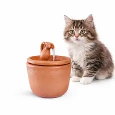 Bebedouro Fonte em Cerâmica 2,5L: Água fresca para Gatos e Cachorros