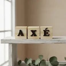 Trio Cubos Decorativos Letras Em Madeira Decoração Casa