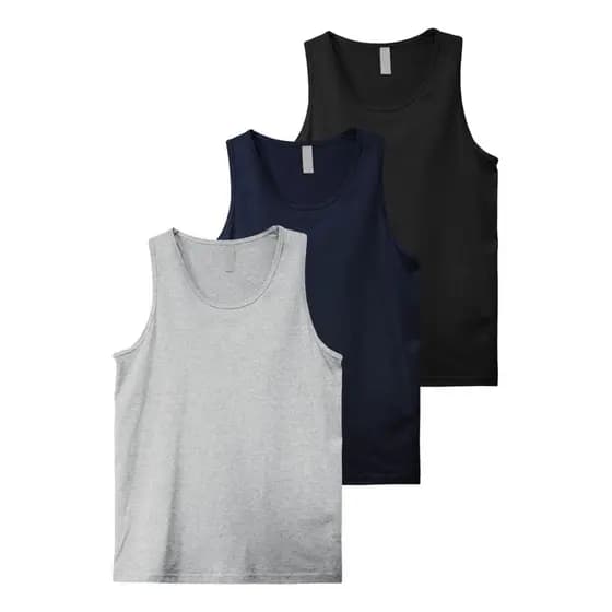 Kit C/ 4 Regata Masculina Lisa Esporte Academia