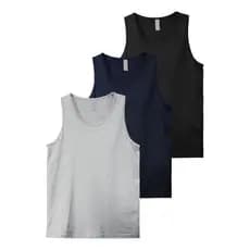 Kit C/ 4 Regata Masculina Lisa Esporte Academia
