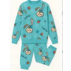Pijama Infantil Flanelado Para Inverno Estampado Confortável
