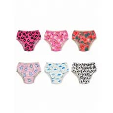 KIt 12 Calcinhas Infantil Macias com Elástico Confortável Sortidas Estampadas