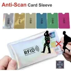 kit anti aproximação capa anti-magnético anti-roubo anti rfid/nfc folha de alumínio cartão de banco, de identificação