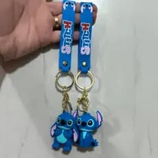 Chaveiro STITCH LILO ANGEL MICKEY ONE pice, chaveiro fofo 3D, pingente, mochila, lembrancinha, variados, emborrachado