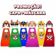 FANTASIA INFANTIL. 1 MÁSCARA + 1 CAPA SUPER CANINA. FESTAS E EVENTOS.