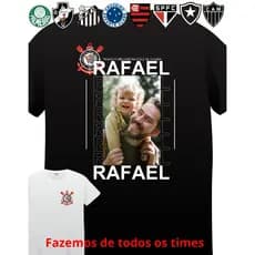 Camiseta de Time dia dos Pais - Algodão Sua foto AQUI