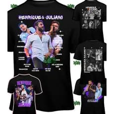 Camiseta Henrique e Juliano Algodão