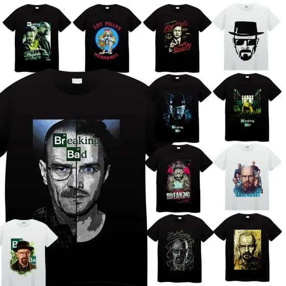Camiseta Breaking Bad Heisenberg Walter White Jesse Pinkman 100% Algodão unissex