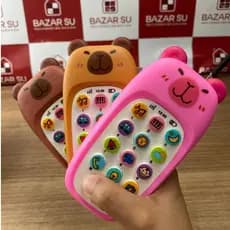 Brinquedo Telefone Infantil Musical Ursinho com Sons e Luzes – Cores Sortidas