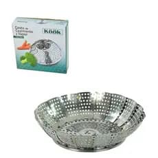 Cesto de Cozimento a Vapor em Inox Kook
