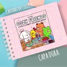 Livro de Colorir COZY FRIENDS Capa dura
