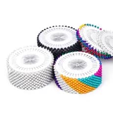 Alfinetes De Costura Para Artesanato Colorida Rolo Com 480 Unidades