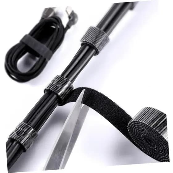Rolo Fita Organizador De Cabos Fios 3m x 12mm de Velcro Multifuncional Fixador Abraçadeira