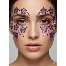 Cartela de Strass Adesivo I Pedras Autocolantes Rosto, Corpo, Unhas, DIY, Roupas e Artesanato