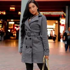 Casaco Moletom Sobretudo Feminino moda inverno Parka