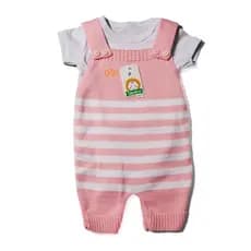 Roupa de bebe Jardineira e body menino e menina trico maternidade
