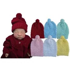 Touca para bebê gorro recém nascido tricô