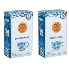 Café Vácuo Descafeinado 3 Corações 2 Pacotes 250g | Sabor delicioso